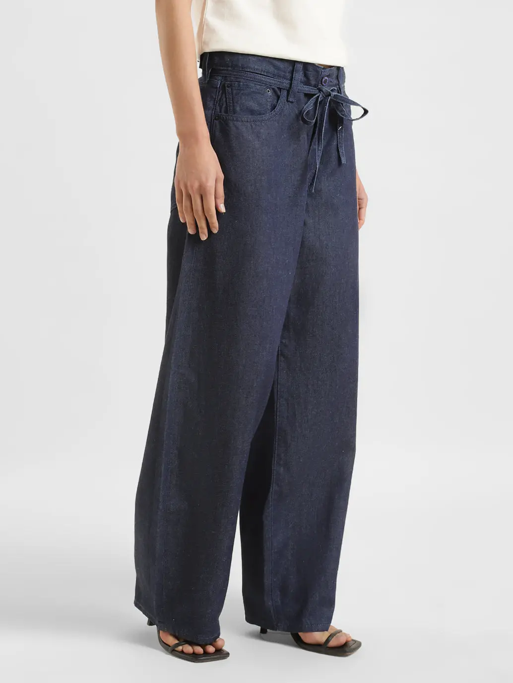 Women's Navy Blue Xl Balloon Loose Fit High Rise Jeans 5