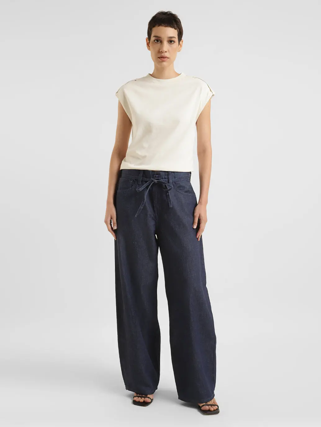 Women's Navy Blue Xl Balloon Loose Fit High Rise Jeans 1
