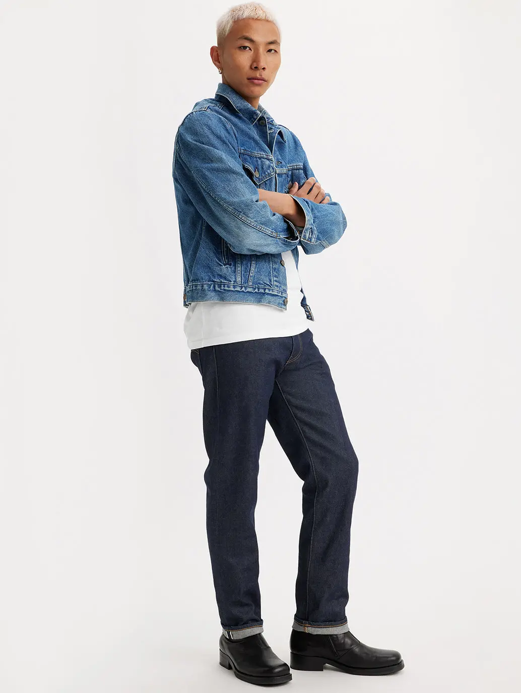 Men's 511 Blue Slim Fit Mid Rise Jeans 1