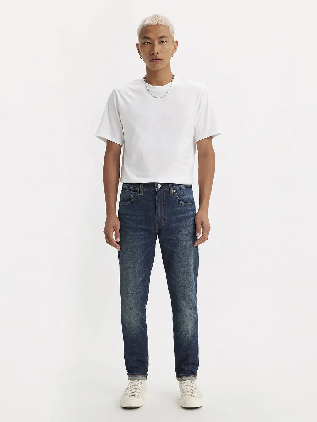 Men's 512 Blue Slim Tapered Fit Mid Rise Jeans 1