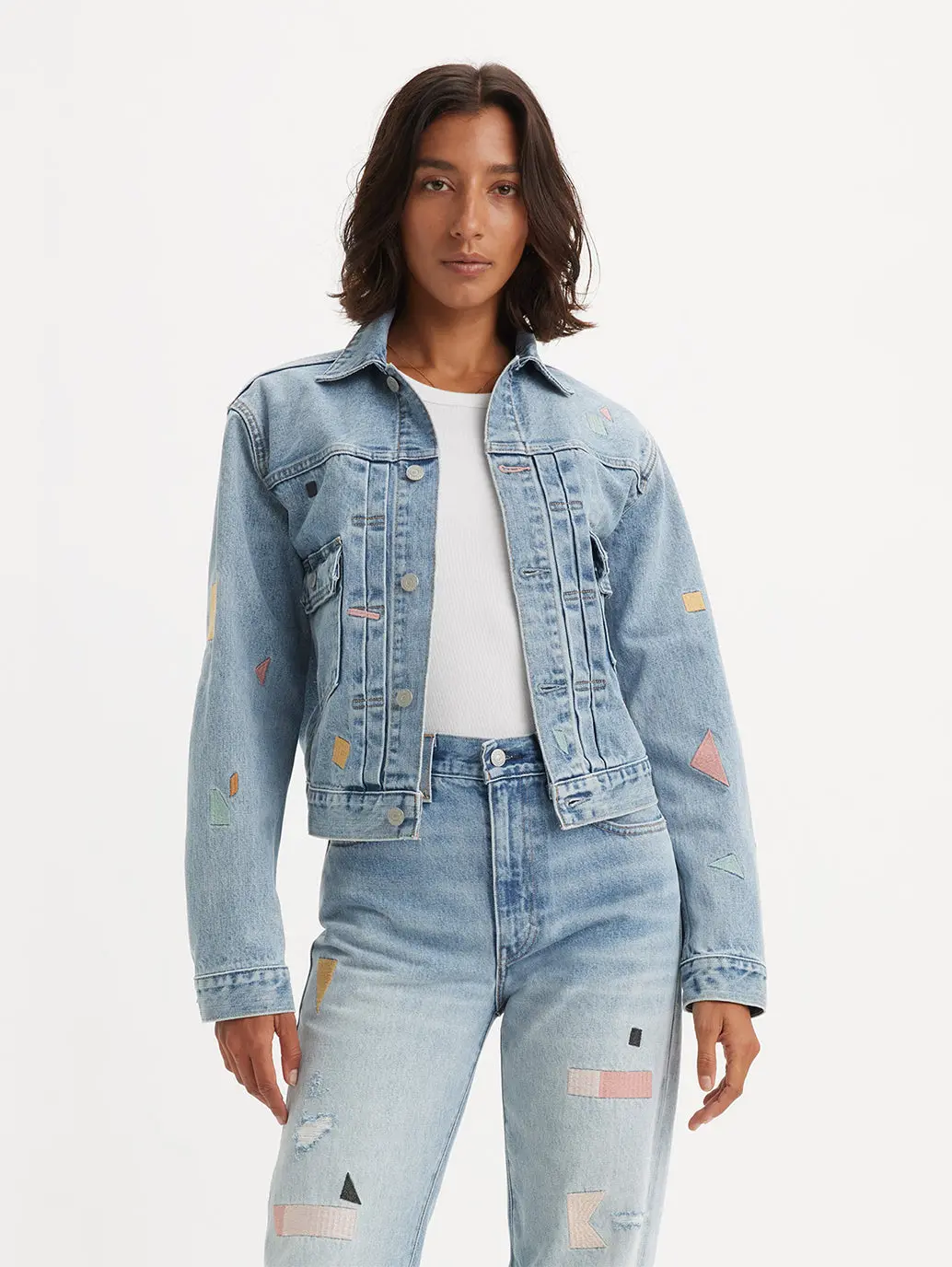 Women's Type Ii Trucker Denim Jacket 1