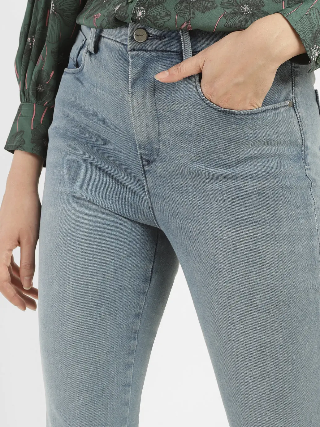 Women's Redloop 725 Blue Bootcut Fit High Rise Jeans 5