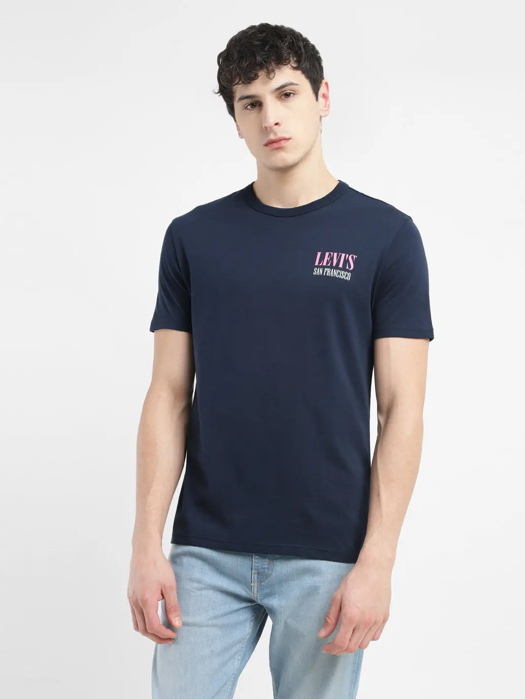 Men's Graphic Print Crew Neck T-Shirt 1