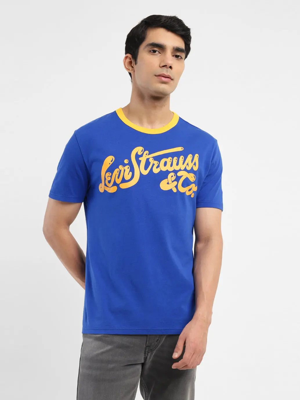 Men's Brand Logo Crew Neck T-Shirt 1