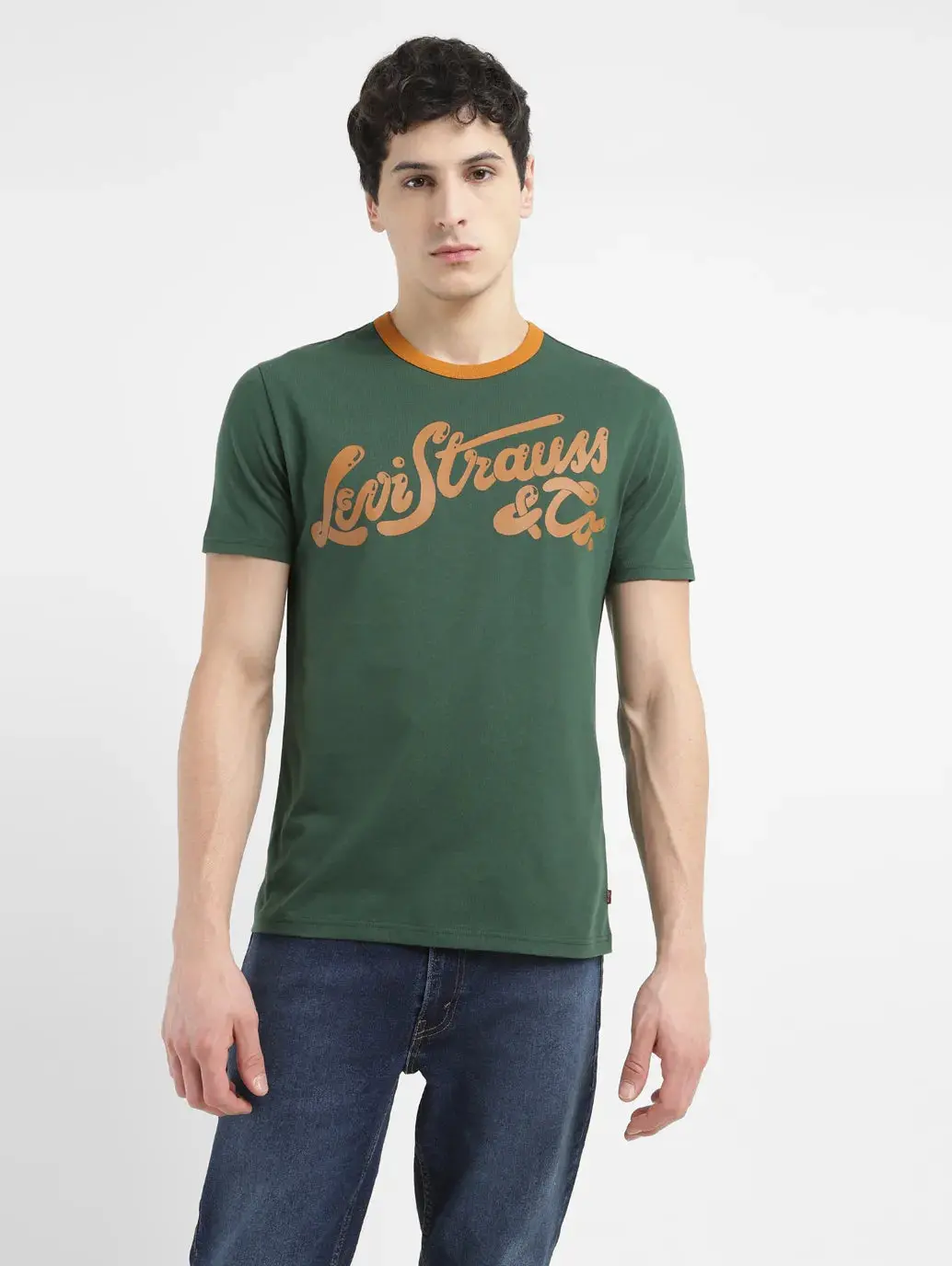 Men's Brand Logo Crew Neck T-Shirt 1