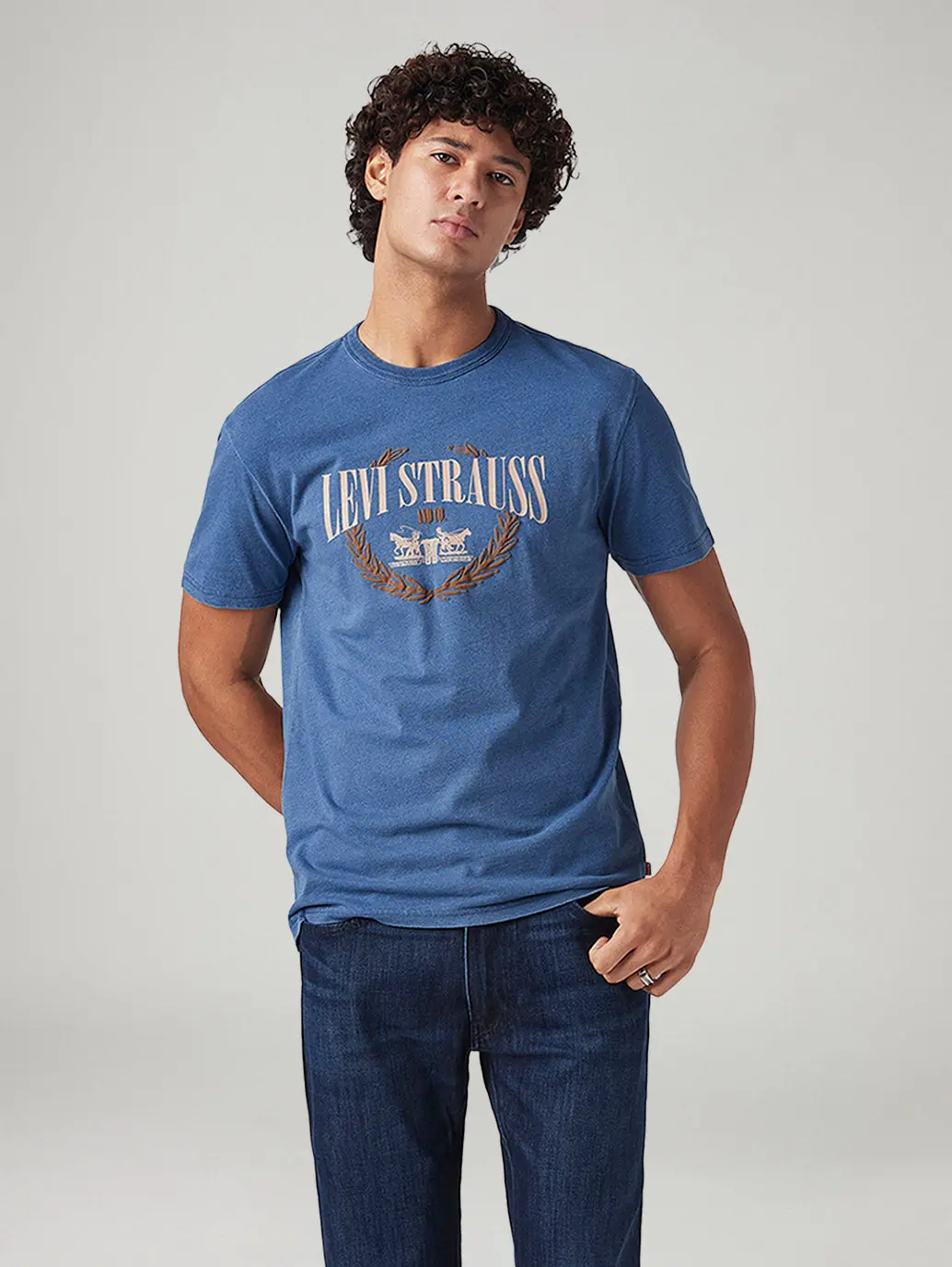 Men's Logo Printed Regular Fit T-Shirt 1