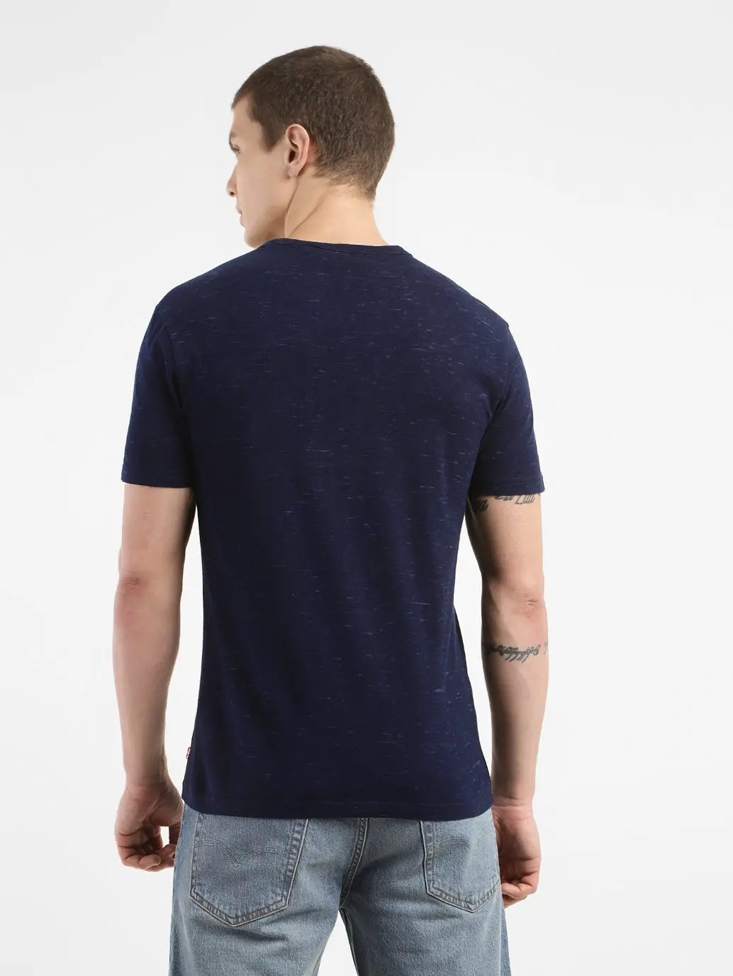 Men's Self Design Regular Fit T-Shirt 3