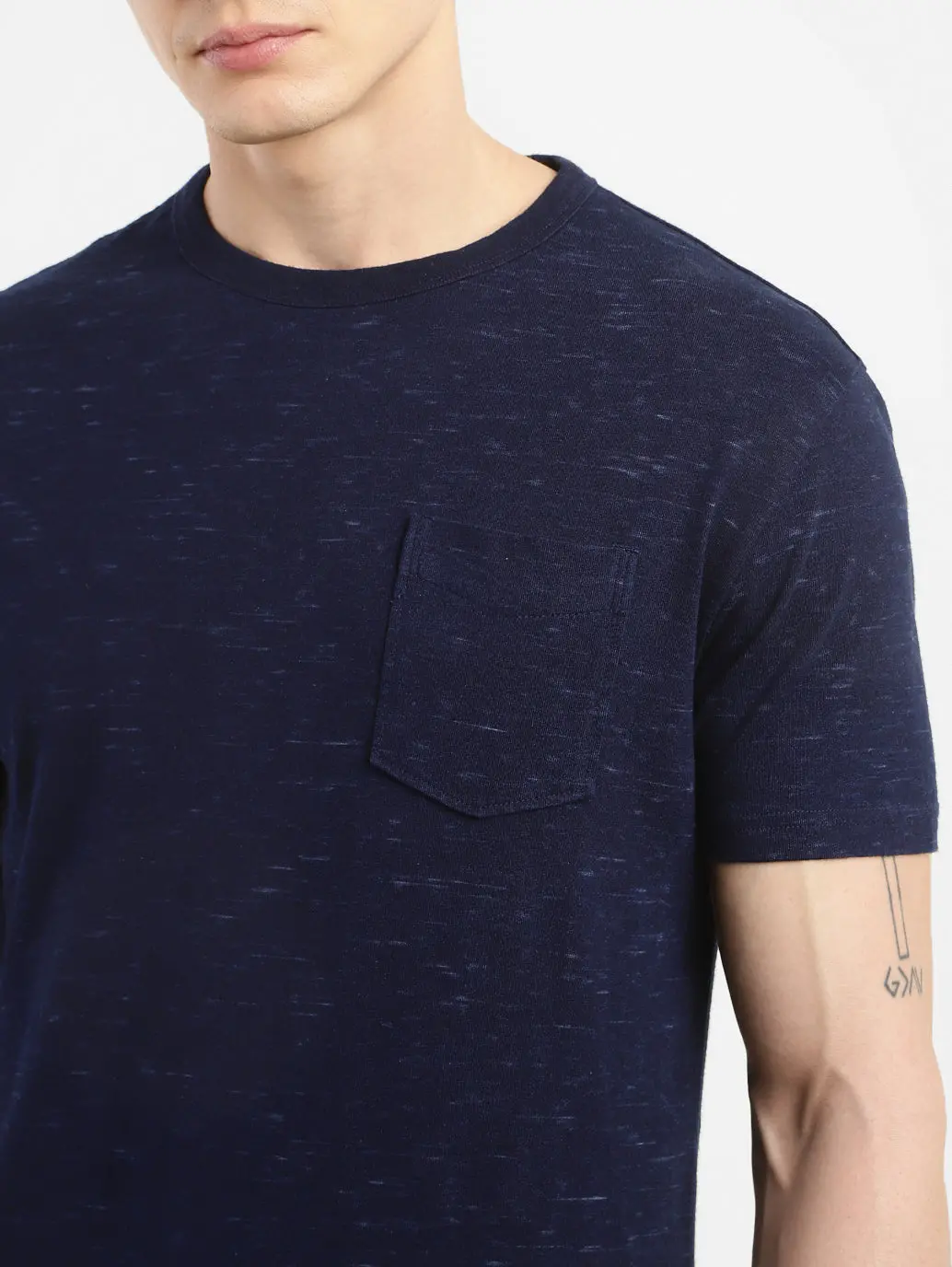 Men's Self Design Regular Fit T-Shirt 5