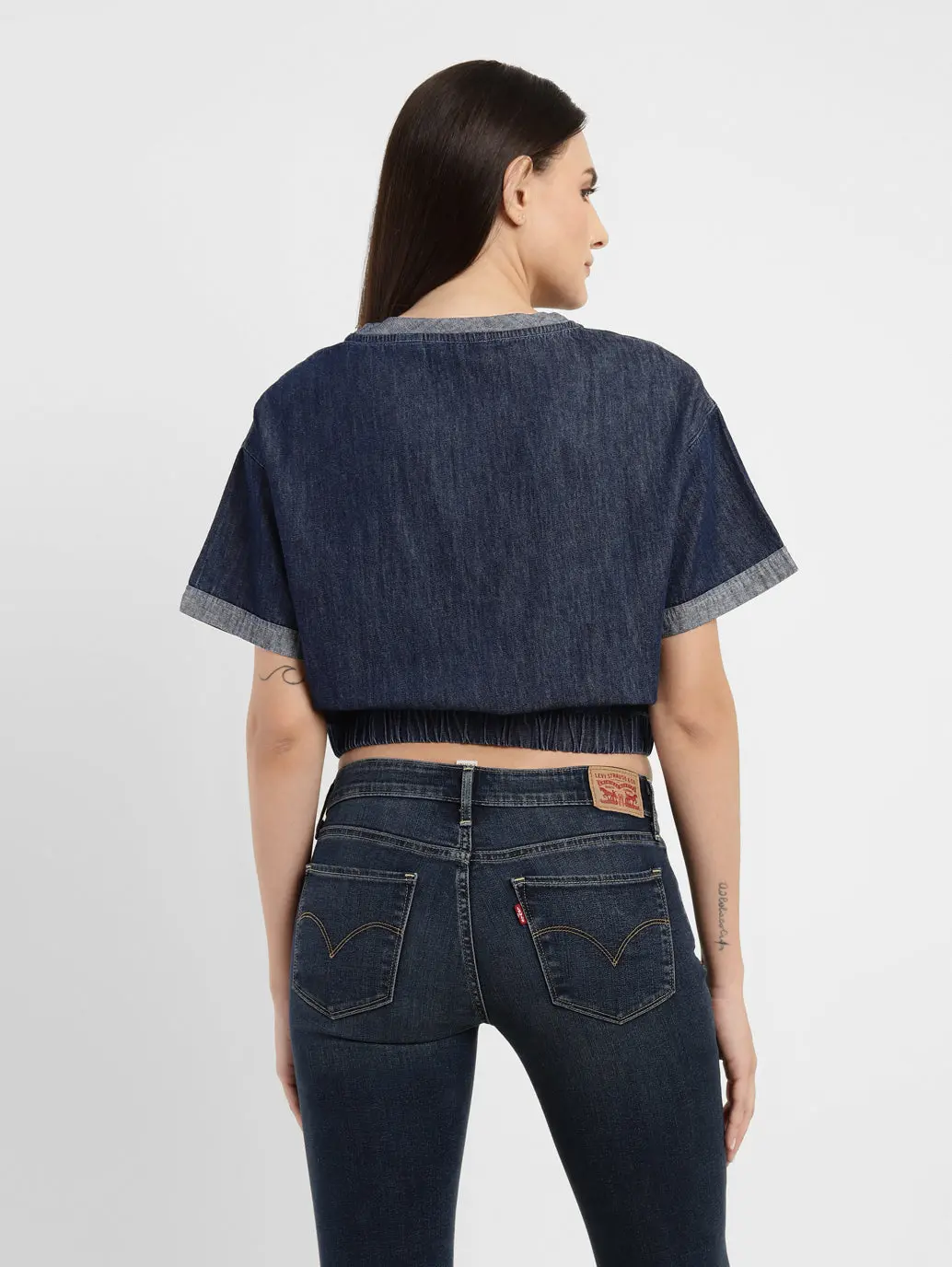 Women's Solid Round Neck Top 3