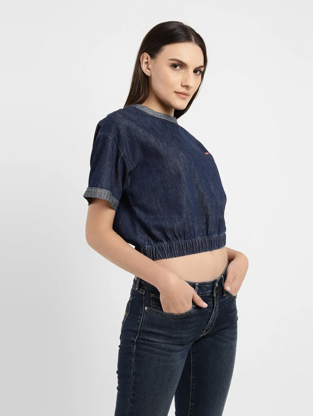 Women's Solid Round Neck Top 4