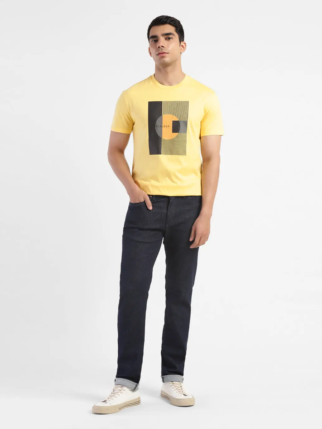 Men Slim Fit Graphics Print T-Shirt 1