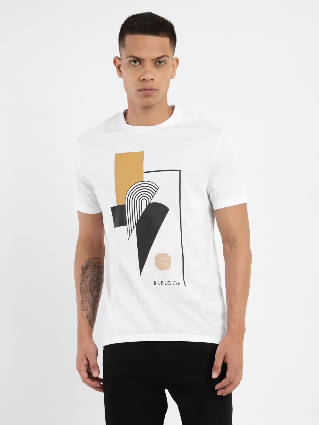 Men's Graphic Print Crew Neck T-Shirt 1