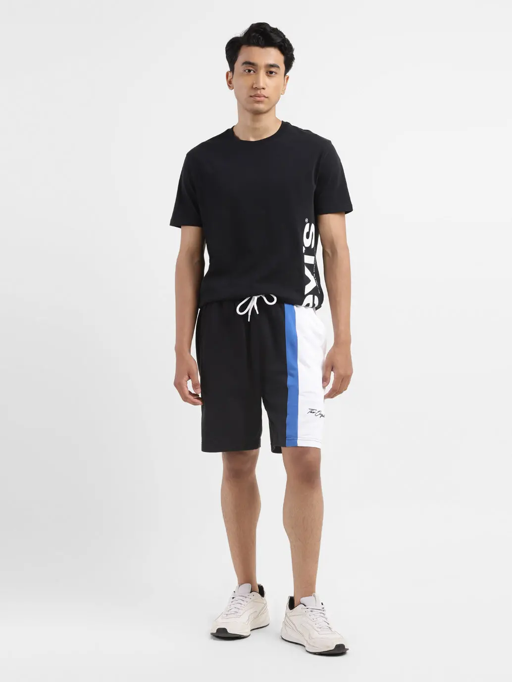 Men's Black Regular Fit Shorts 1