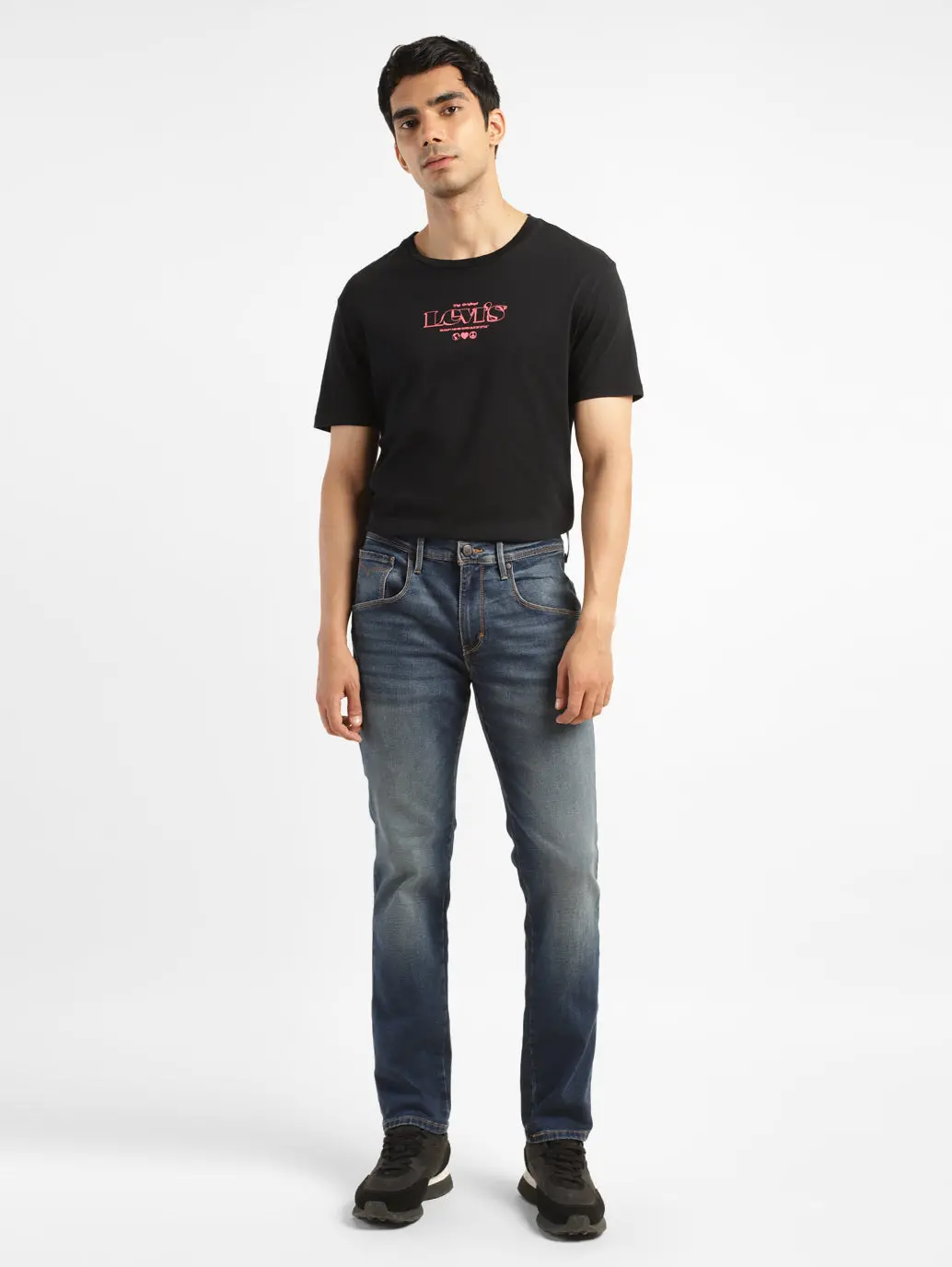 Men's 511 Blue Slim Fit Mid Rise Jeans 1