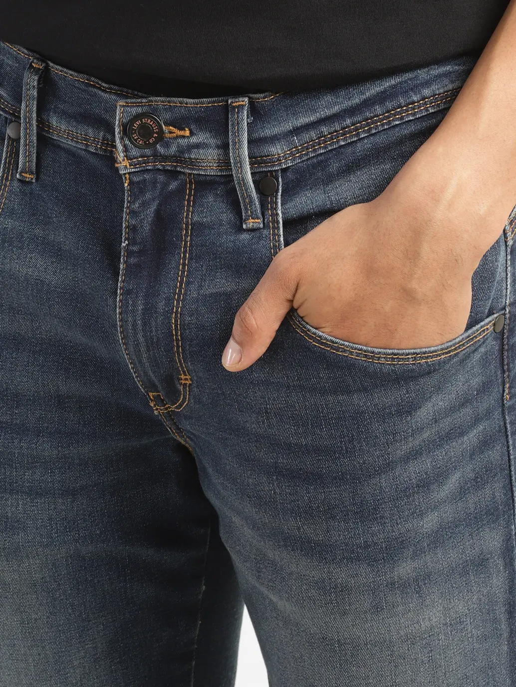 Men's 511 Blue Slim Fit Mid Rise Jeans 7