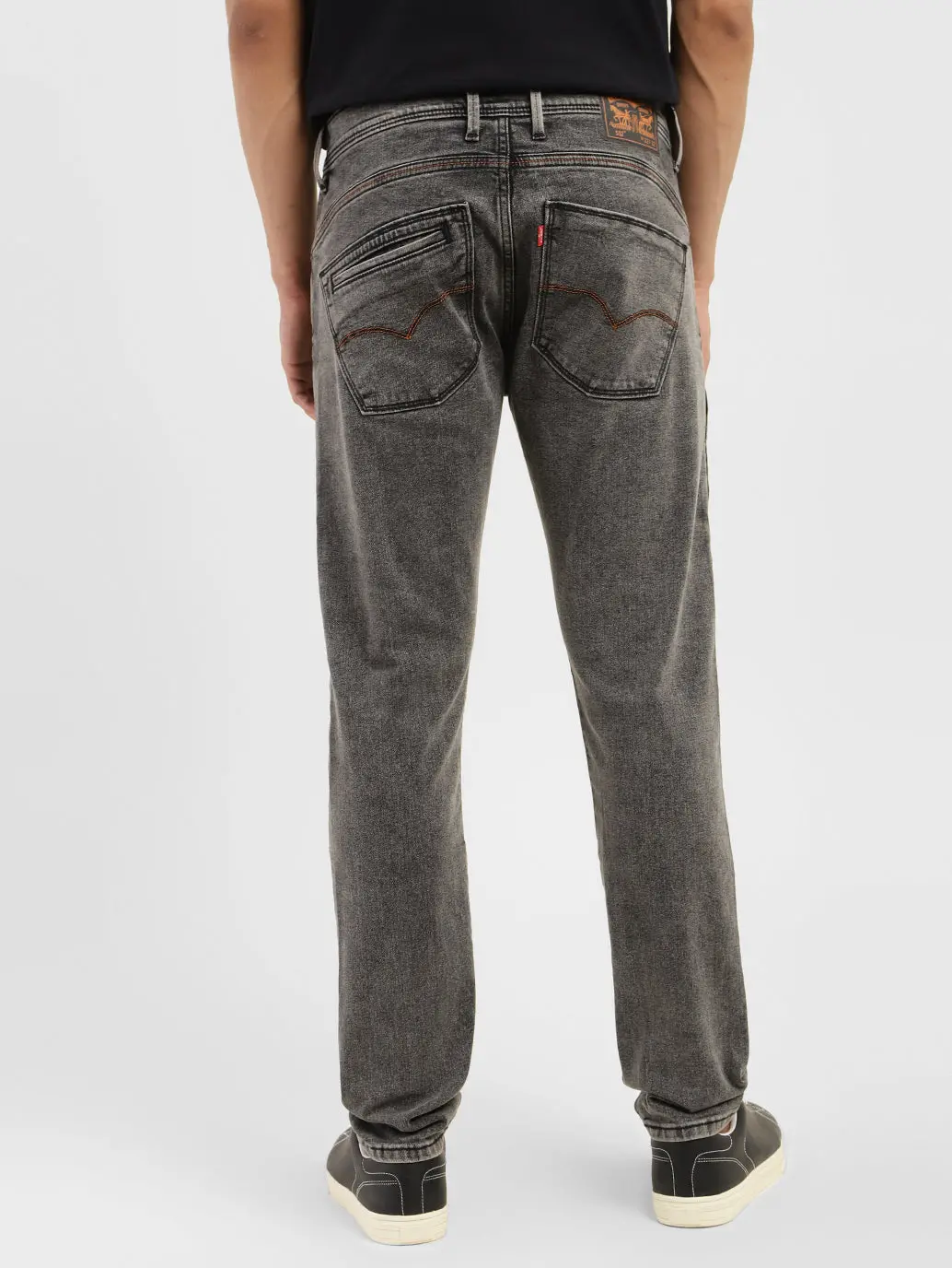 Men's 512 Grey Slim Tapered Fit Mid Rise Jeans 3