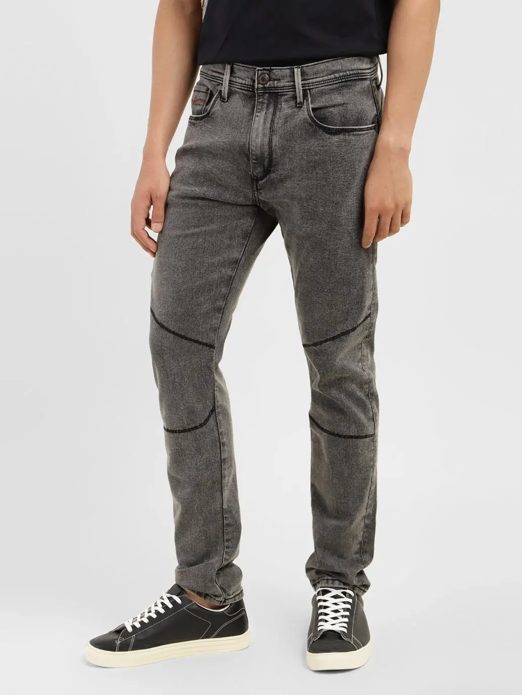 Men's 512 Grey Slim Tapered Fit Mid Rise Jeans 5