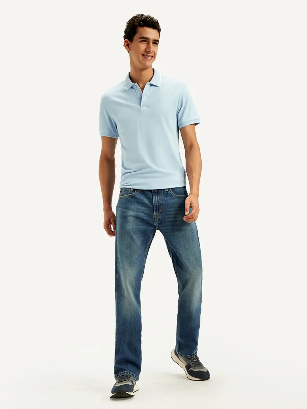 Men's 527 Blue Bootcut Fit Mid Rise Jeans 1