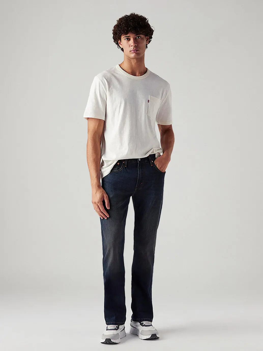 Men's Tinted 527 Navy Bootcut Mid Rise Jeans 1