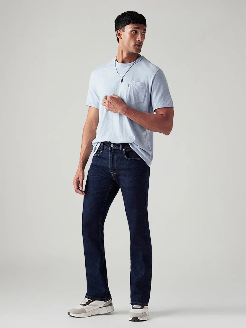 Men's 527 Dark Blue Bootcut Fit Mid Rise Jeans 1