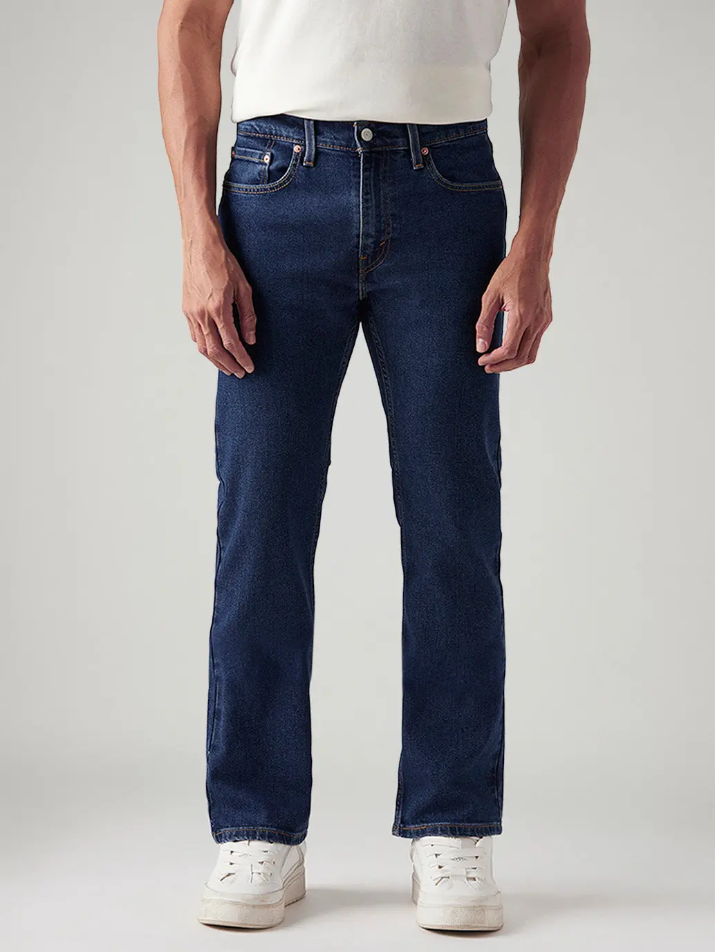 Men's 527 Dark Blue Bootcut Fit Mid Rise Jeans 2