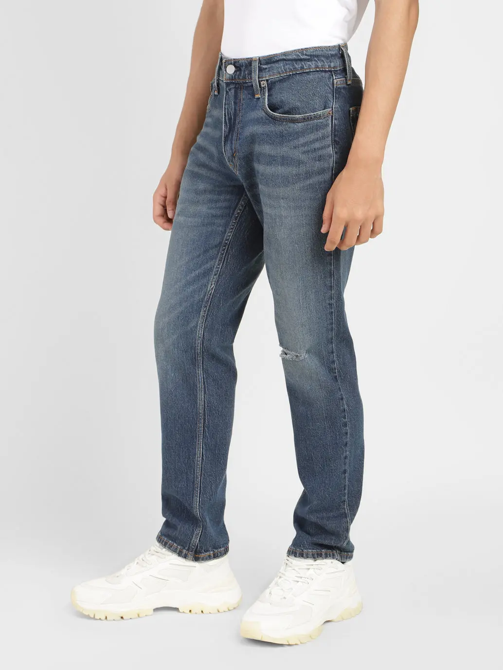 Men's 541 Blue Athletic Tapered Fit Mid Rise Jeans 4