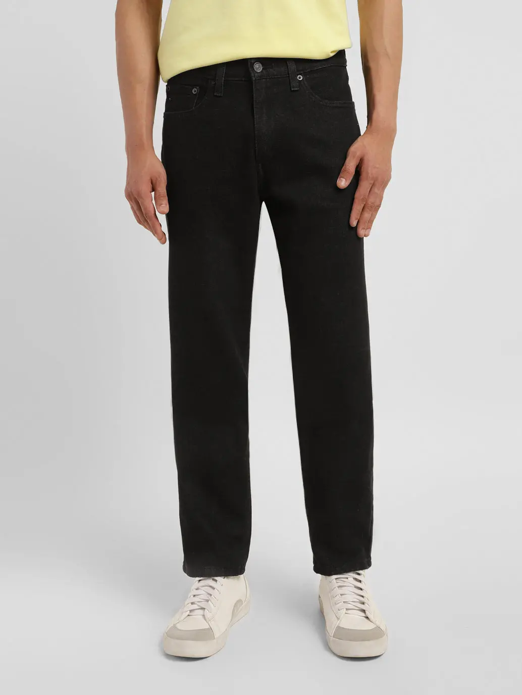 Men's 541 Black Athletic Tapered Fit Mid Rise Jeans 1