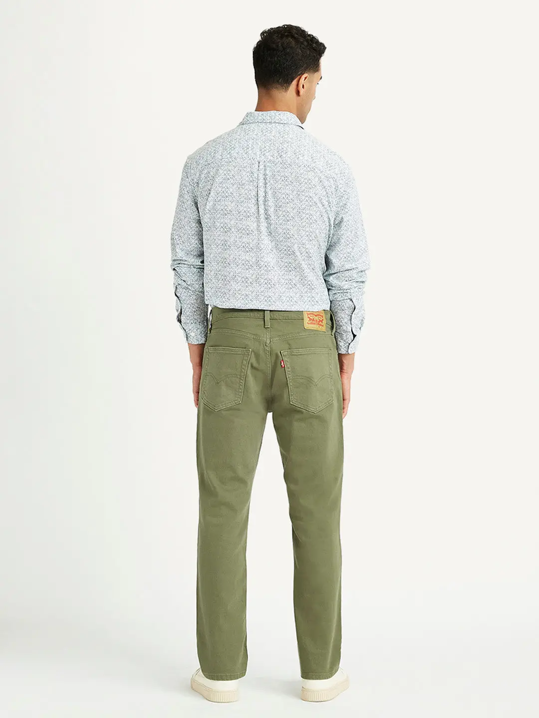 Men's 541 Olive Green Athletic Tapered Fit Mid Rise Jeans 2