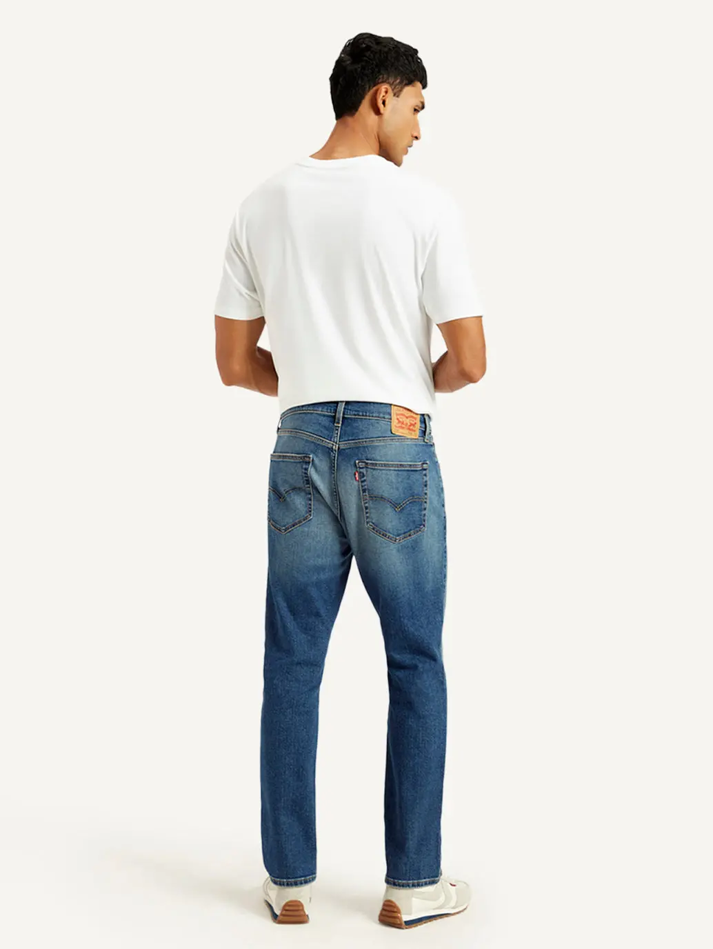 Men's 541 Blue Athletic Tapered Fit Mid Rise Jeans 3