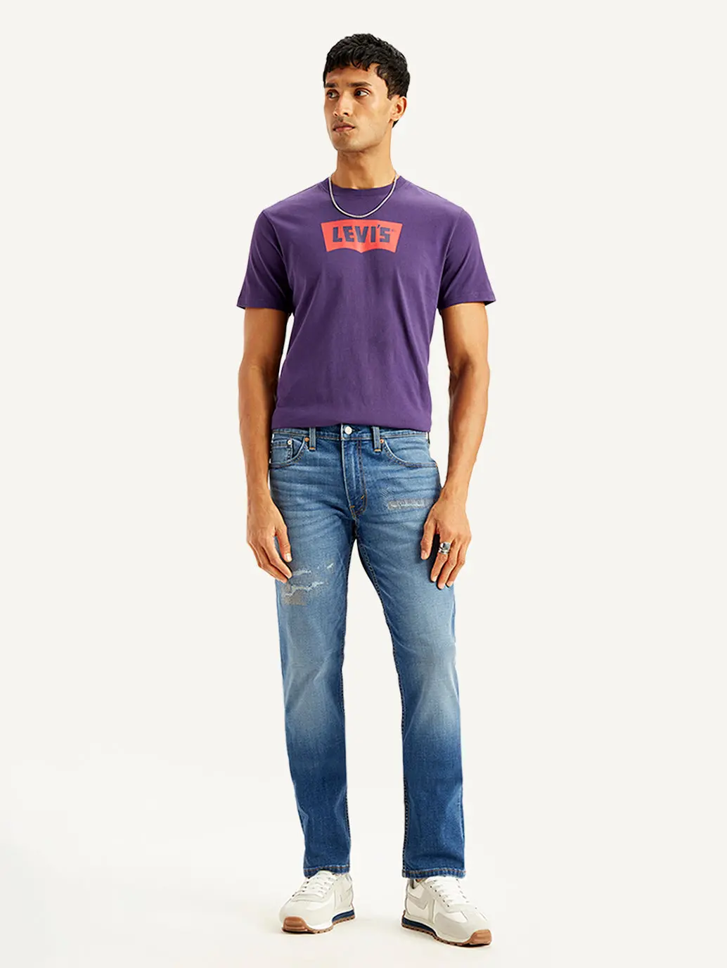 Men's 541 Blue Athletic Tapered Fit Mid Rise Jeans 1