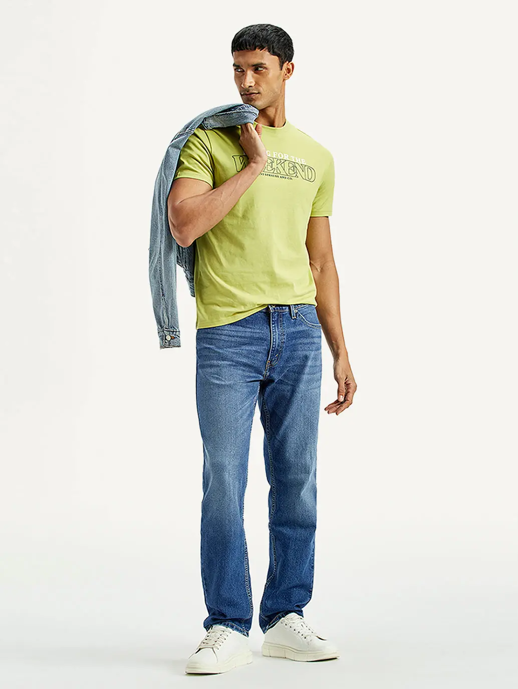 Men's 541 Indigo Athletic Tapered Fit Mid Rise Jeans 1