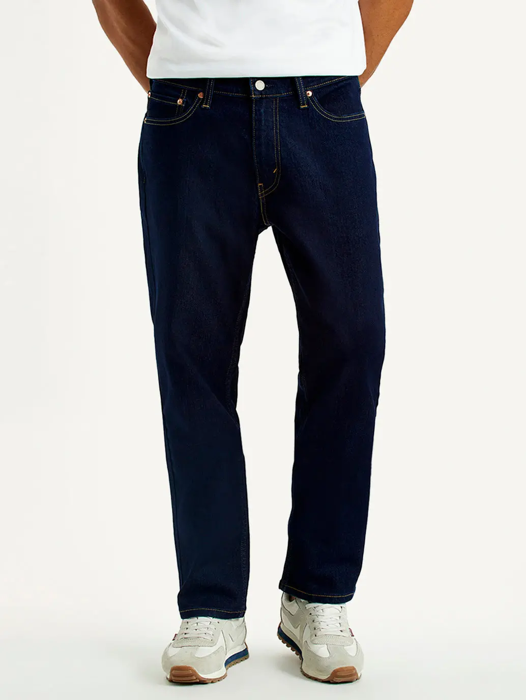 Men's 541 Navy Blue Athletic Tapered Fit Mid Rise Jeans 2