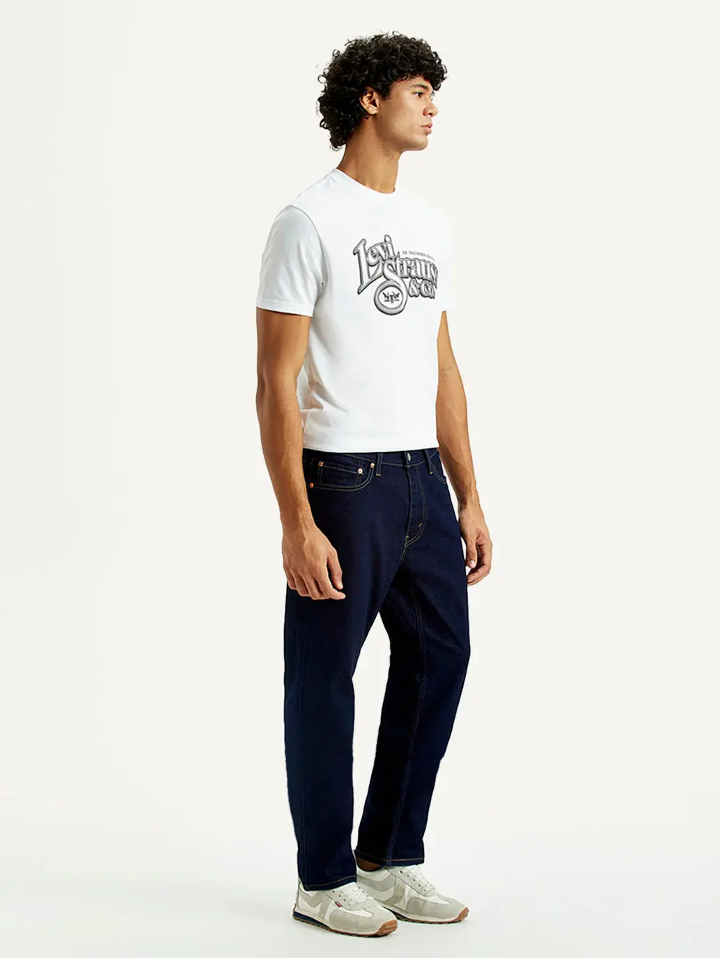 Men's 541 Navy Blue Athletic Tapered Fit Mid Rise Jeans 6