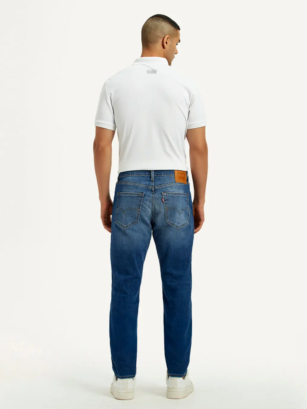 Men's 541 Blue Regular Tapered Fit Mid Rise Jeans 4