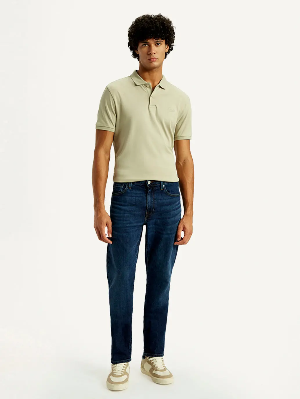 Men's 541 Med Indigo Athletic Tapered Fit Mid Rise Selvedge Jeans 1