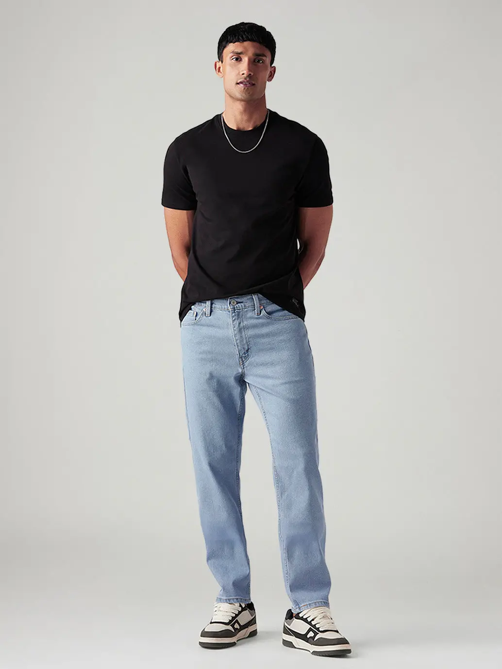 Men's 541 Light Blue Athletic Tapered Fit Mid Rise Jeans 1