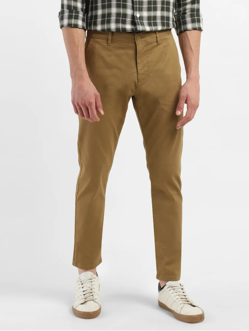 Men's 512 Brown Slim Tapered Fit Trousers 2