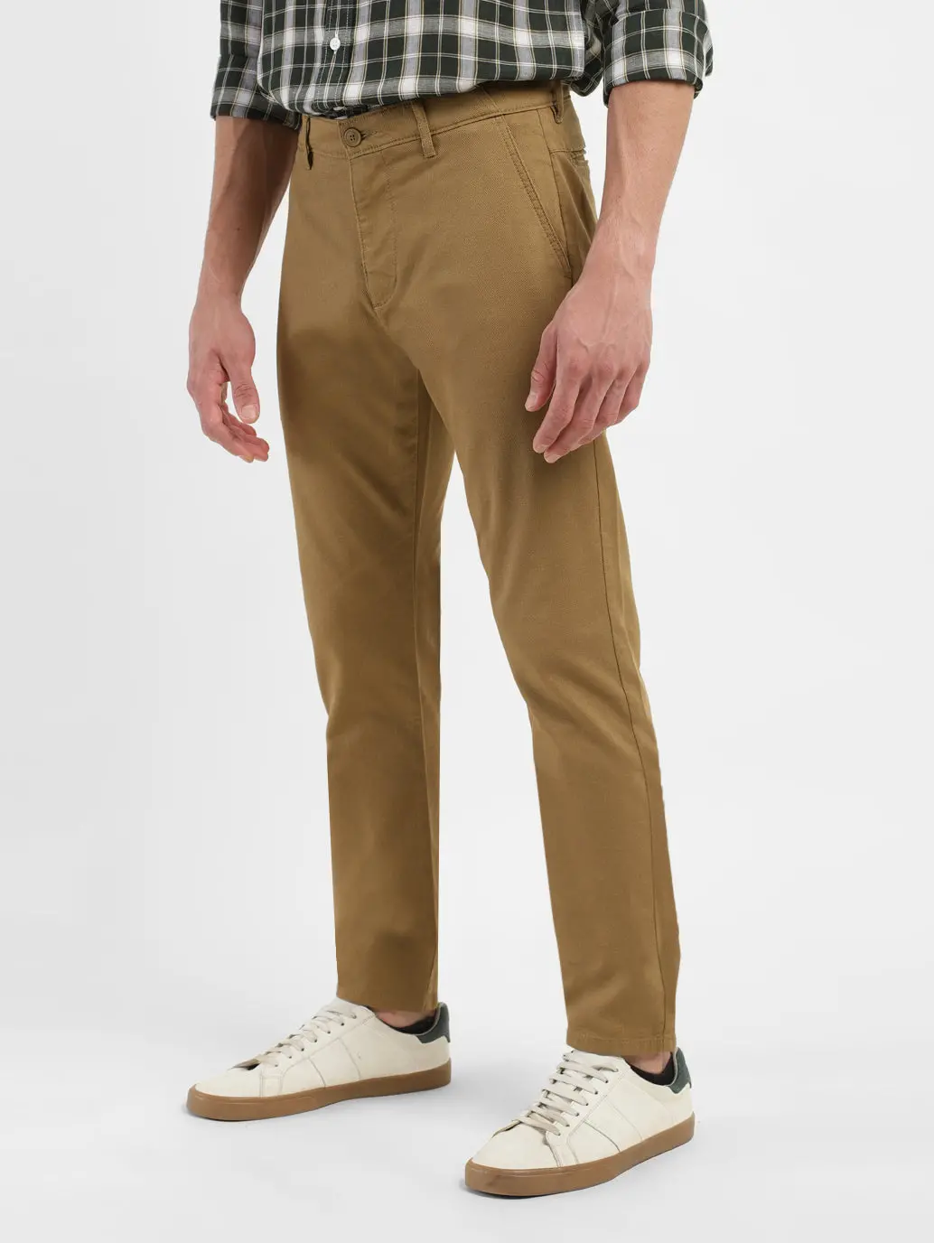 Men's 512 Brown Slim Tapered Fit Trousers 5