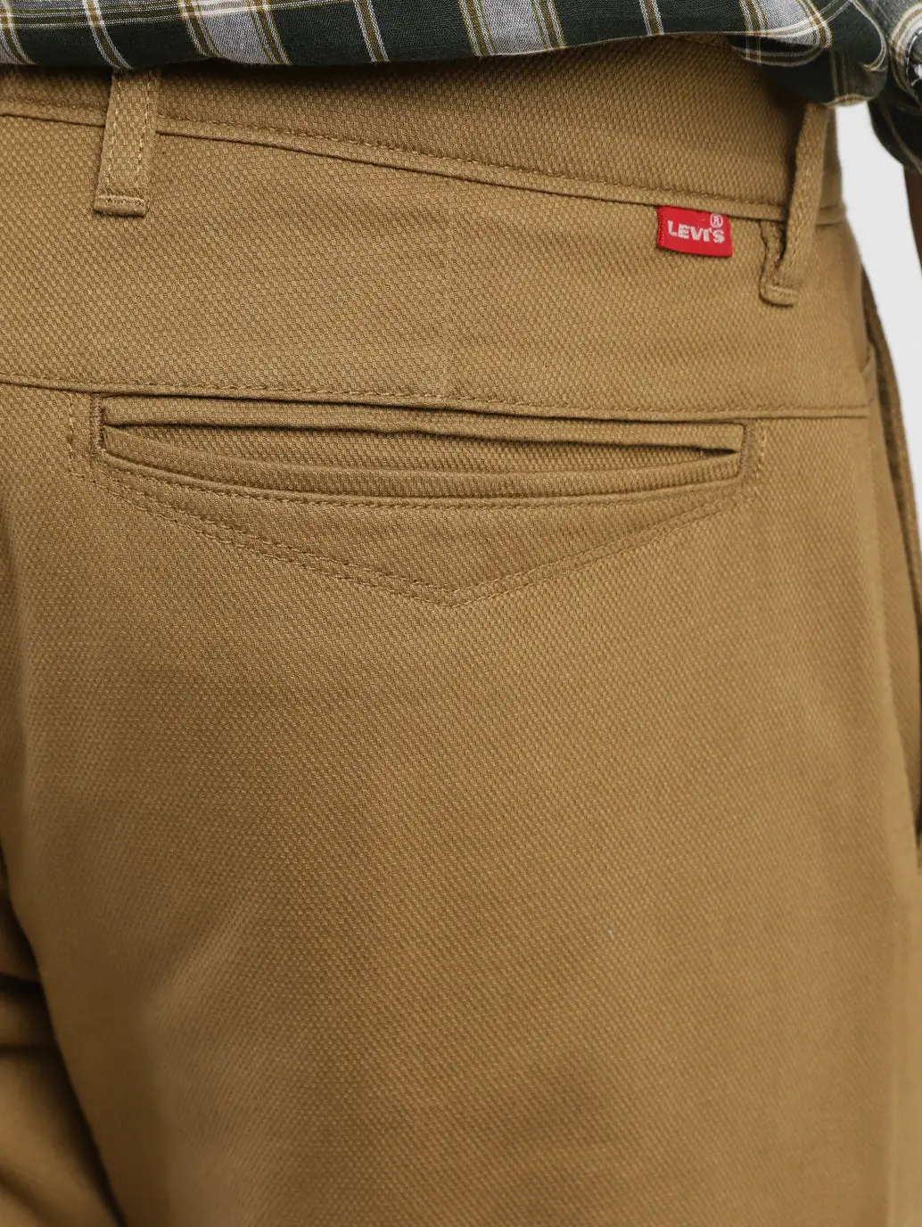 Men's 512 Brown Slim Tapered Fit Trousers 6