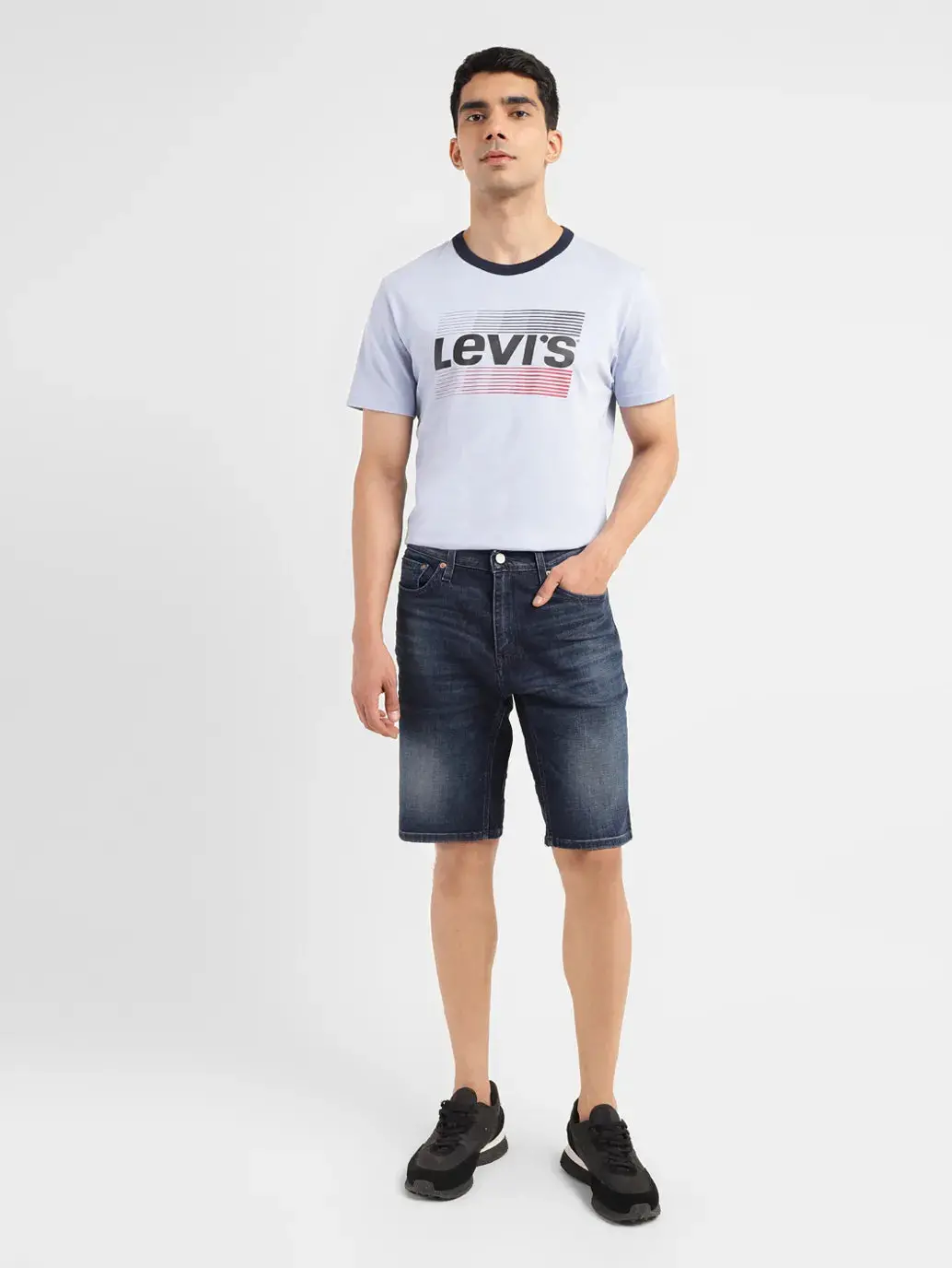 Men's Dark Indigo Regular Fit Shorts 1