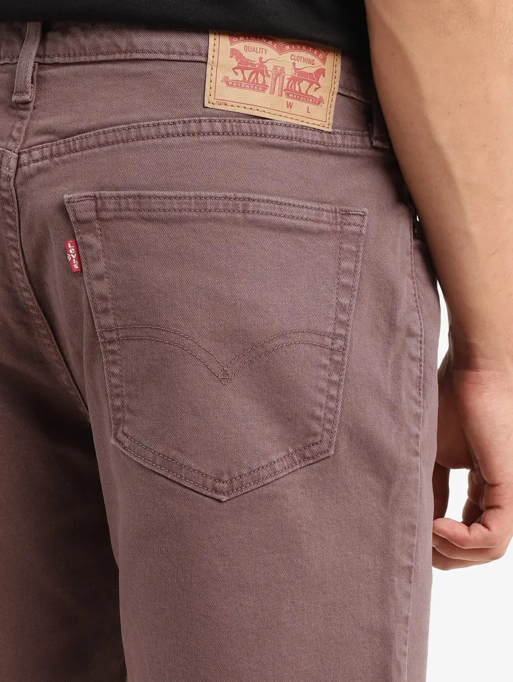 Men's Burgundy Regular Fit Shorts 6