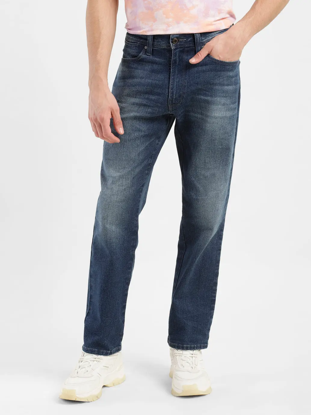 Men's 541 Blue Athletic Tapered Fit Mid Rise Jeans 2