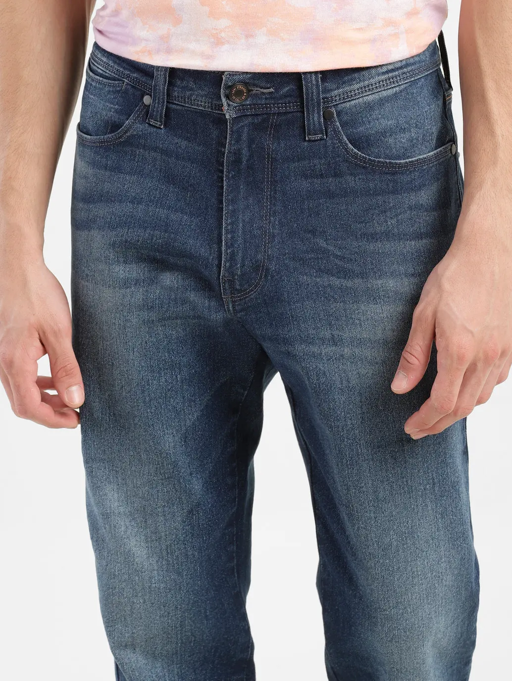 Men's 541 Blue Athletic Tapered Fit Mid Rise Jeans 6