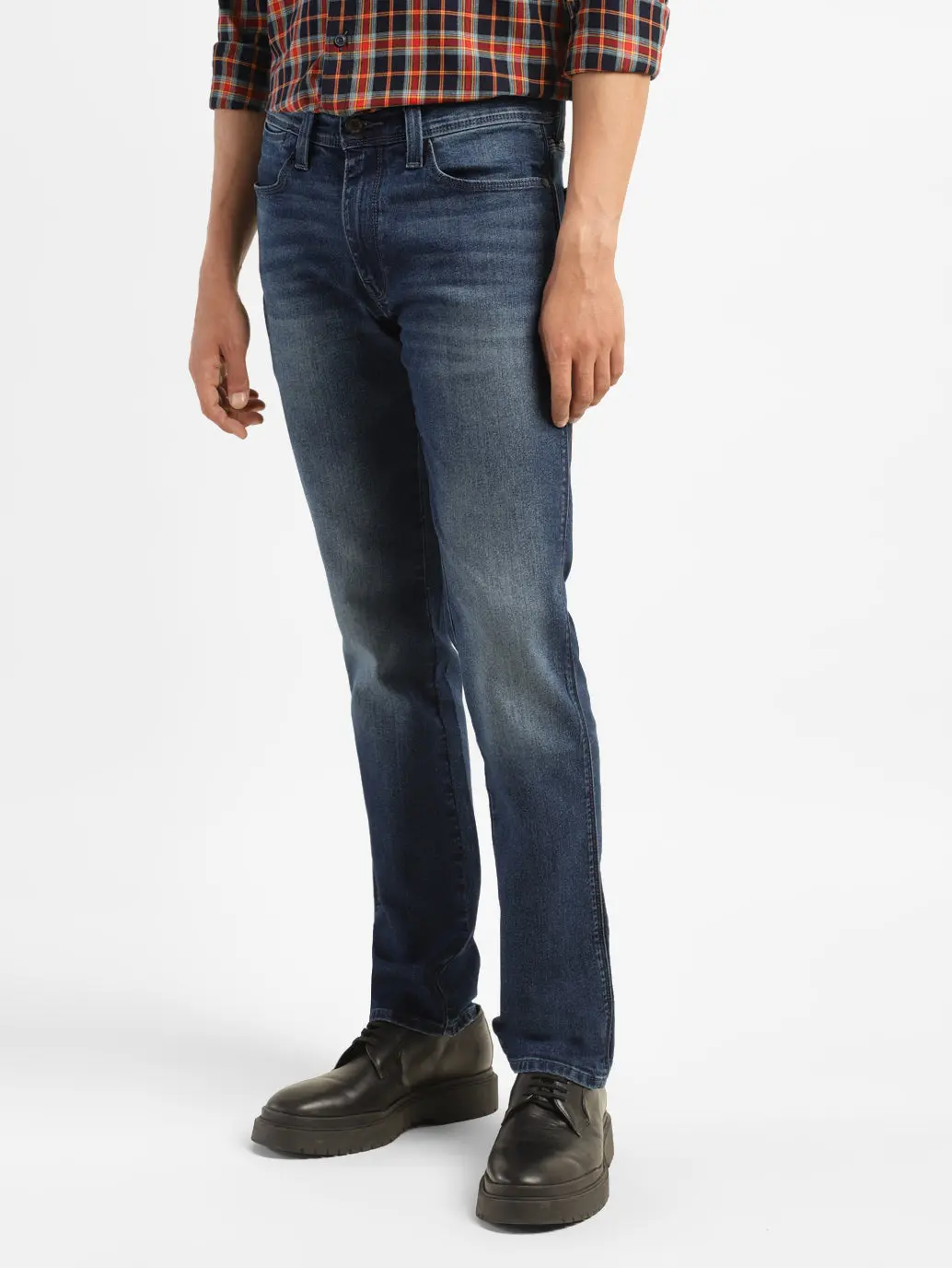Men's 511 Blue Slim Fit Mid Rise Jeans 5