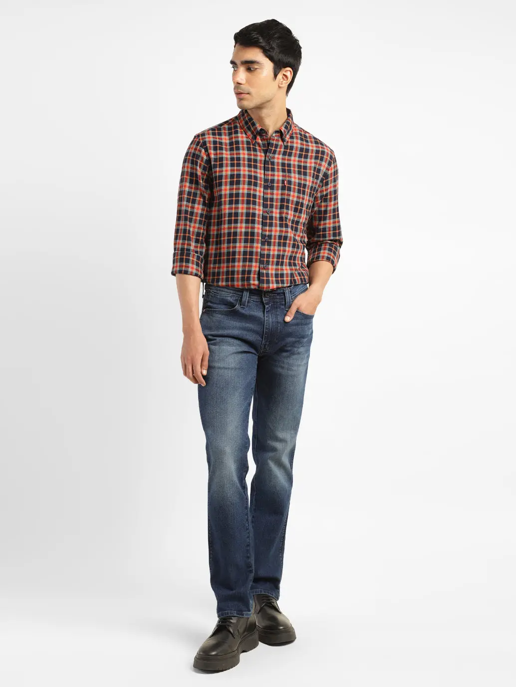 Men's 511 Blue Slim Fit Mid Rise Jeans 8