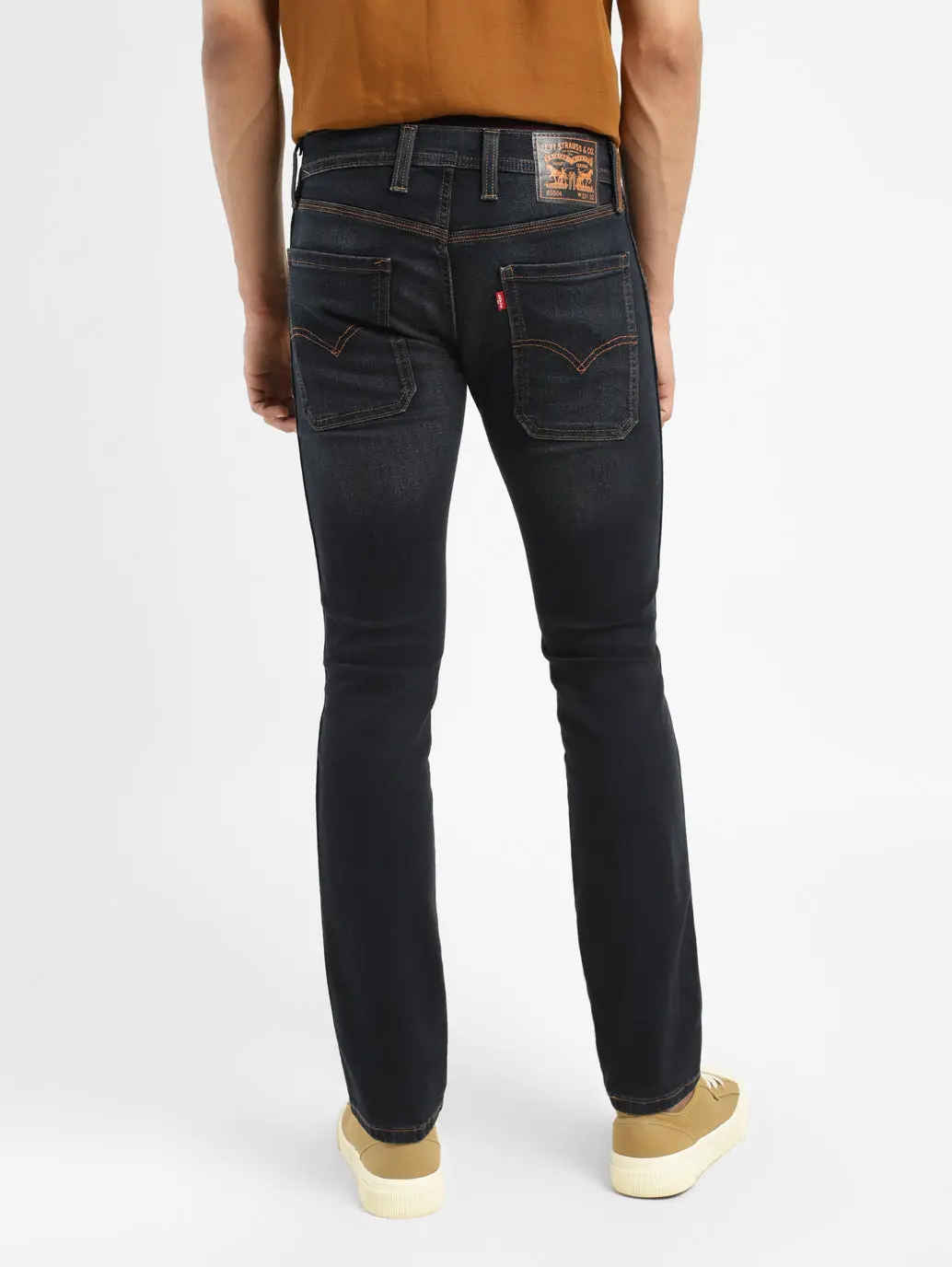 Men's 65504 Blue Skinny Fit Mid Rise Jeans 3