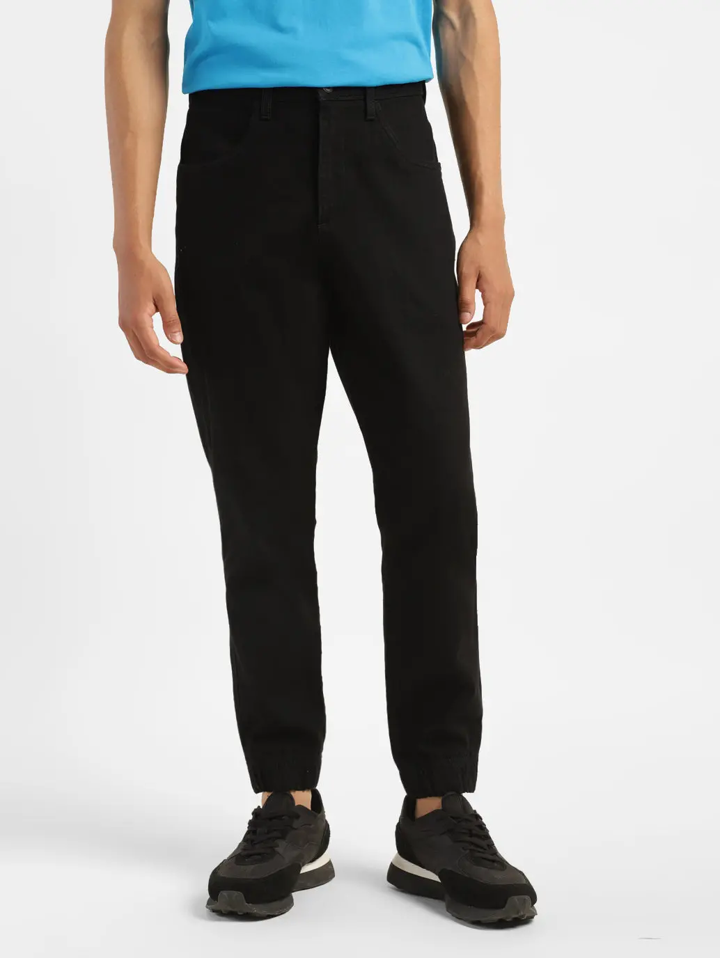 Men's Black Regular Fit Joggers 1