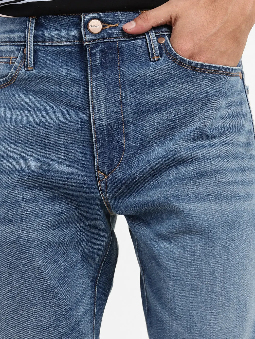Men's Redloop 511 Blue Slim Fit Mid Rise Jeans 6