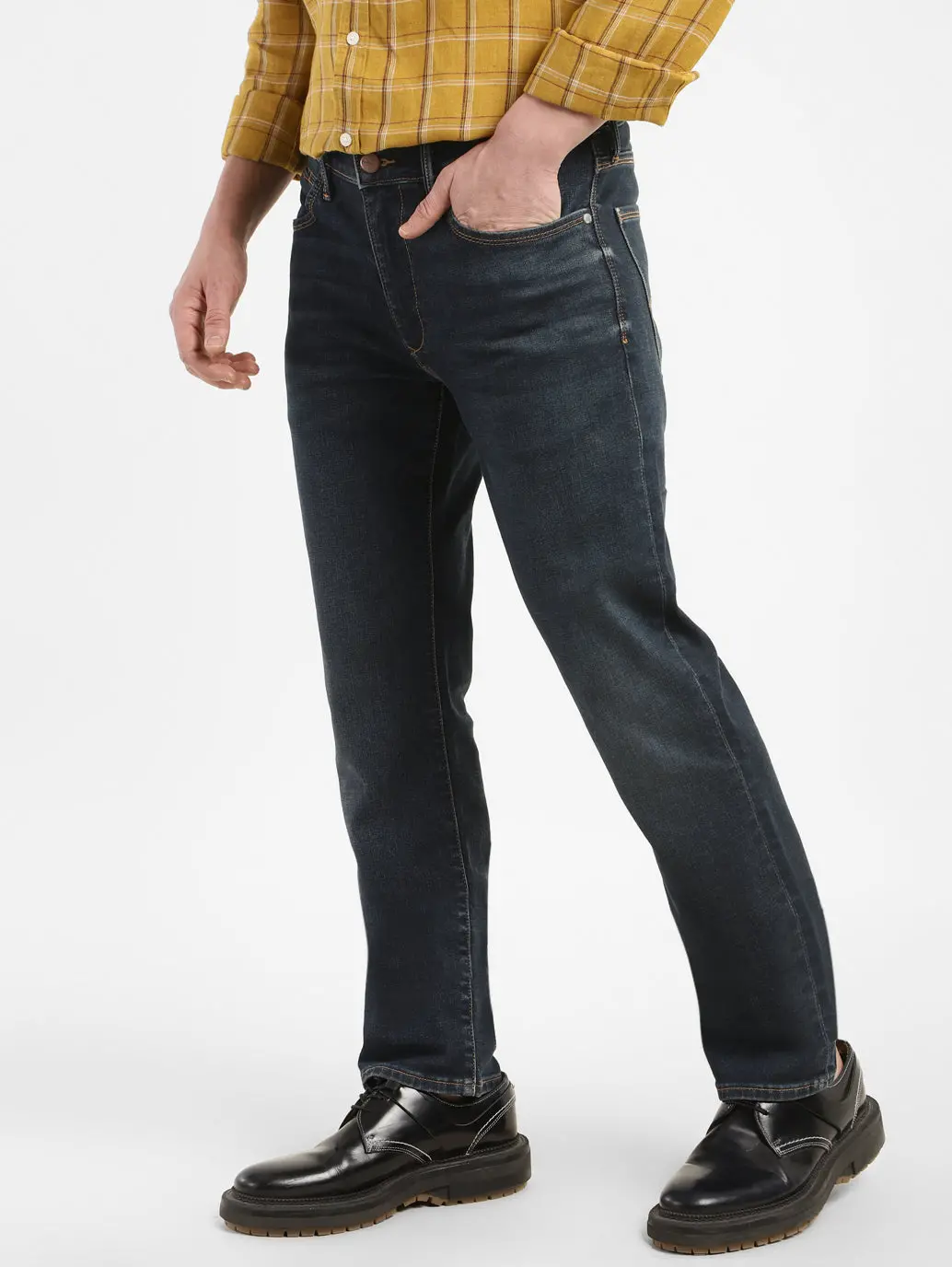 Men's Redloop 511 Blue Slim Fit Mid Rise Jeans 5