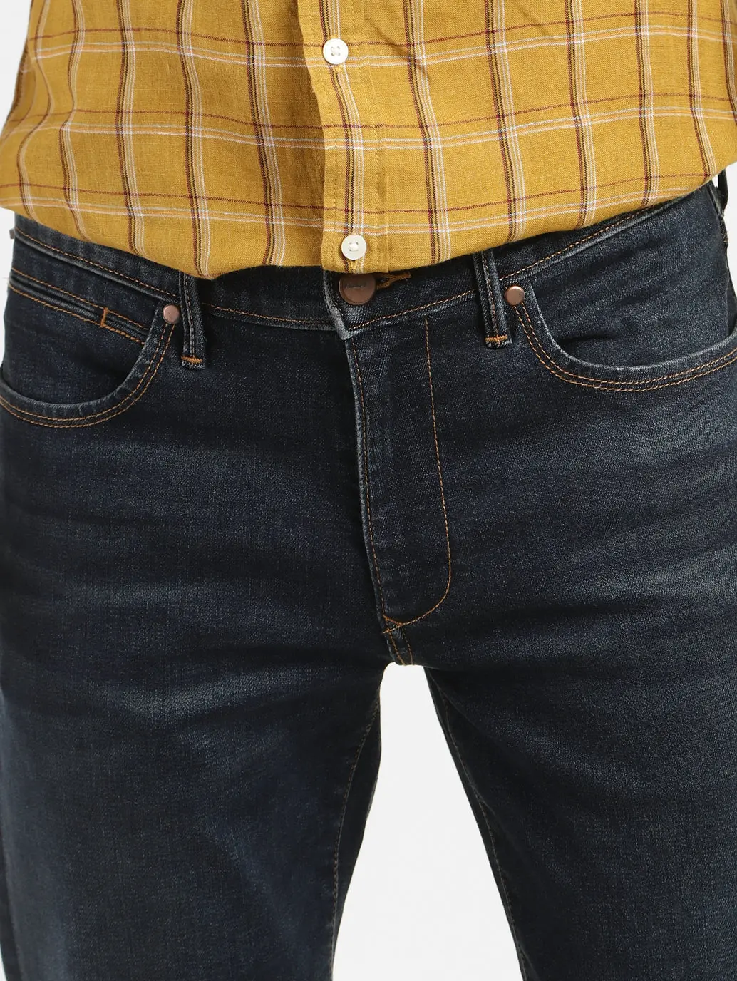 Men's Redloop 511 Blue Slim Fit Mid Rise Jeans 6